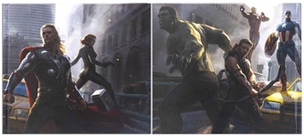 Stan Lee Signed ''The Art of the Avengers'' Coffee Table Book -- Also Signed by 7 Members of Superhero Squad Including Chris Hemsworth & Chris Evans